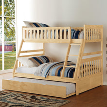 Load image into Gallery viewer, Natural Pine Finish 2pcs Storage Boxes with Caster Wheels Transitional Bedroom Furniture Under-Bed Toy Boxes