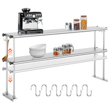 Load image into Gallery viewer, Stainless Steel Adjustable Kitchen Shelf, 60 Inch