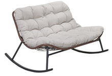 Load image into Gallery viewer, Double Wide Rocking Papasan Chair
