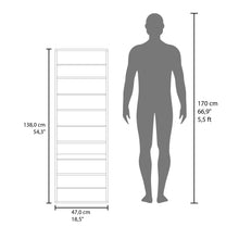 Load image into Gallery viewer, Leto Wall Mounted Shoe Rack With Mirror, Single Door, Capacity For Ten Shoes Natural Oak