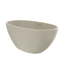 Load image into Gallery viewer, 55 inch freestanding solid surface soaking bathtub for bathroom