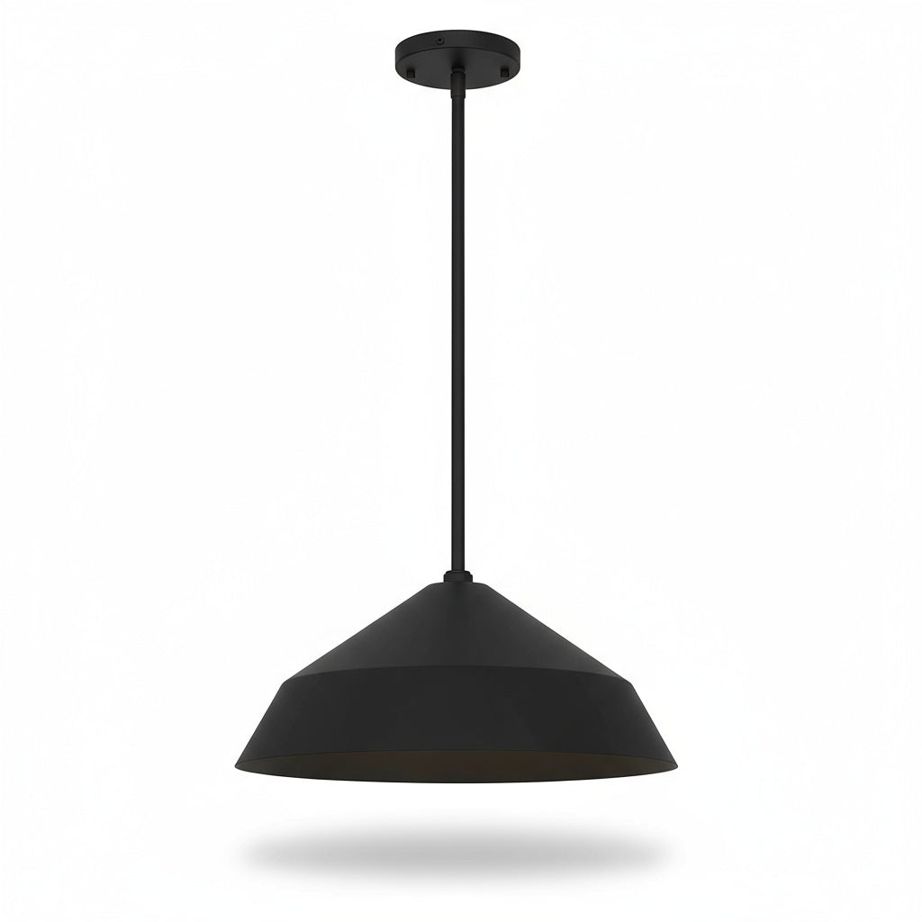 14 inch Diameter Integrated LED Black Pendant