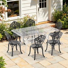 Load image into Gallery viewer, Cast Aluminum Patio Dining Chair 2PCS With Black Frame