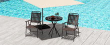 Load image into Gallery viewer, BROWN - [Instant Setup] 2-Piece Folding Chair, No Assembly Required, 350lb Capacity, Rust-Resistant &amp; Stain-Proof for Balcony/Garden