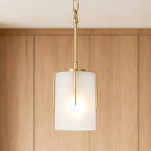 Load image into Gallery viewer, Modern Industrial Pendant Light with Clear Glass Shade, Adjustable Metal Pendant Lighting for Kitchen Island Dining Room Entryway, Easy Clean Glare-Free Home Light Fixture