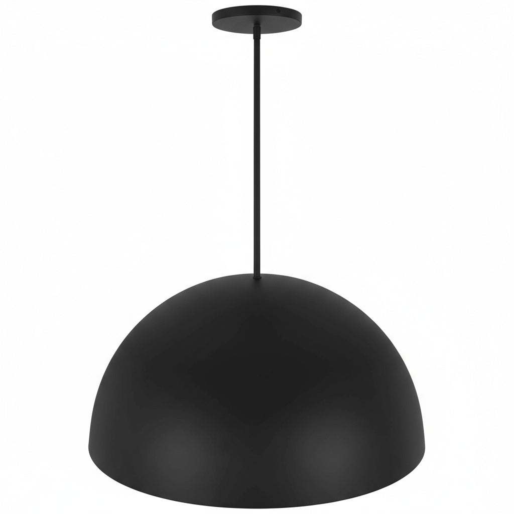 24 inch Diameter Integrated LED Black Pendant