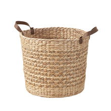 Load image into Gallery viewer, Ludmilla Rectangular Multi Purpose Water Hyacinth Woven Wicker Baskets with Handles - 16" x 12" x 13" - Natural Brown - For Towel, Toys, Magazine and Kitchen Storage