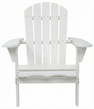 Load image into Gallery viewer, Wood Lounge Patio Chair for Garden Outdoor Wooden Folding Embossed Adirondack Chair Solid Wood Lounge Patio Chair with Wood Grain