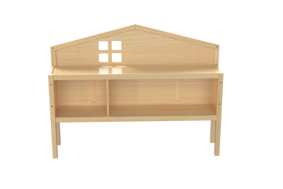 Headboard Storage Cabinet for Full-size Montessori Floor Bed Natural,Freely collocation