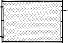 Load image into Gallery viewer, Adjustable 3.8FT Chain Link Walk Gate Kit, Round Corner Frame Design, Heavy-Duty Galvanized Steel Outdoor Fencing Gate, DIY Fit for Garden, Patio, and Pool Decks