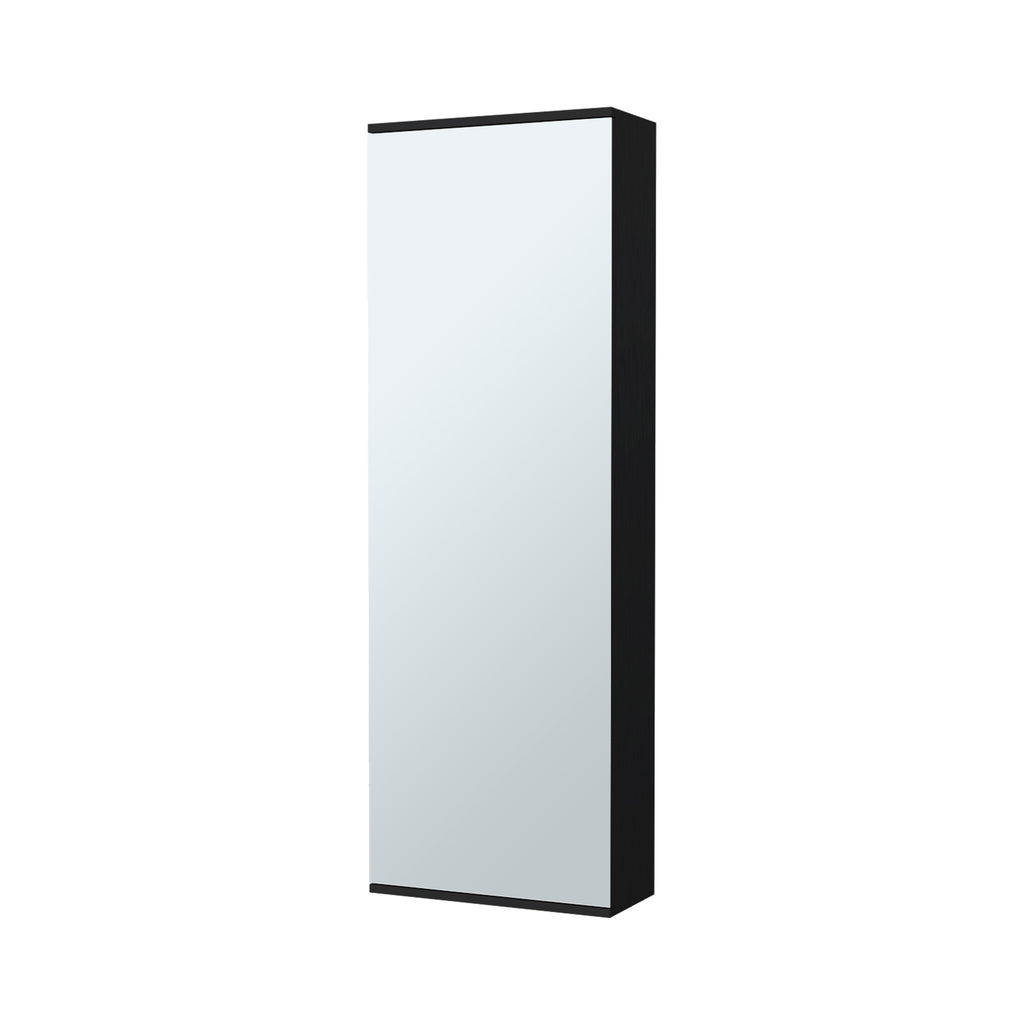Connecticut Wall Mounted Shoe Rack, Mirror, Five Shelves, Ten Shoes Capacity