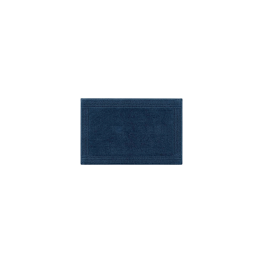 1 PCS 24x72" 100% Cotton Tufted 3000 GSM Reversible Bath Rug Navy