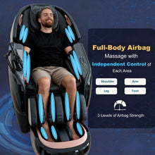 Load image into Gallery viewer, 3XRELAX BV-1 Full Body Shiatsu Massage Chair, 4D Rollers, Zero Gravity, Thai Massage, Heat, S&amp;L Track, Voice Control, Bluetooth Joystick, 180 lbs, 64" x 29.5" x 44