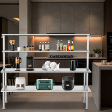 Load image into Gallery viewer, 72 Inch Adjustable Stainless Steel Kitchen Rack