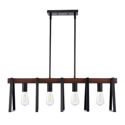 4-Light Kitchen Island Pendant Lights 60W Adjustable Dining Room Light E26