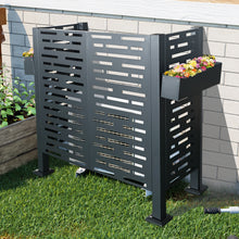 Load image into Gallery viewer, 4*2 FT Air Conditioner Fence for Outdoor Units,Metal Privacy Fence Cover, Perfect to Conceal Air Conditioning Units (W540133740)