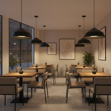 Load image into Gallery viewer, 22 inch Diameter Integrated LED Black Pendant