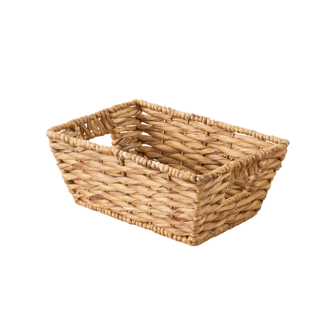 Ludmilla Round Tall Water Hyacinth Woven Wicker Laundry Hamper with Lid - For Clothes, Canvas, Toys and Book Storage with Removable Liner - 15" x 15" x 20" - Natural Brown