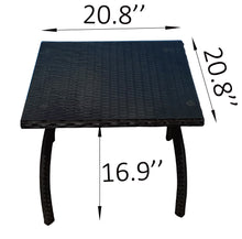 Load image into Gallery viewer, Patio Furniture Outdoor Chair And Ottoman 5 Pieces Rattan Seating Group with Cushions