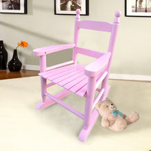 Load image into Gallery viewer, Children's rocking rose red chair- Indoor or Outdoor -Suitable for kids-Durable