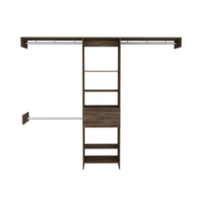 Load image into Gallery viewer, Calveston 1-Drawer 4-Shelf Closet System Dark Walnut