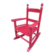 Load image into Gallery viewer, Children's rocking rose red chair- Indoor or Outdoor -Suitable for kids-Durable