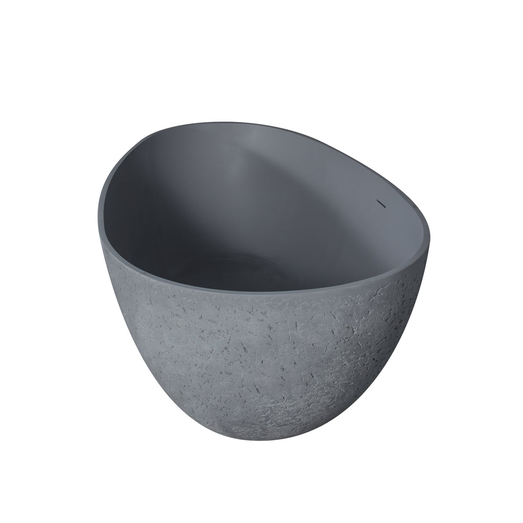 65 inch freestanding solid surface soaking bathtub for bathroom