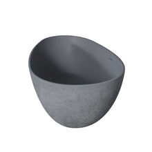 Load image into Gallery viewer, 65 inch freestanding solid surface soaking bathtub for bathroom