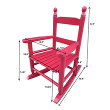 Load image into Gallery viewer, Children's rocking rose red chair- Indoor or Outdoor -Suitable for kids-Durable