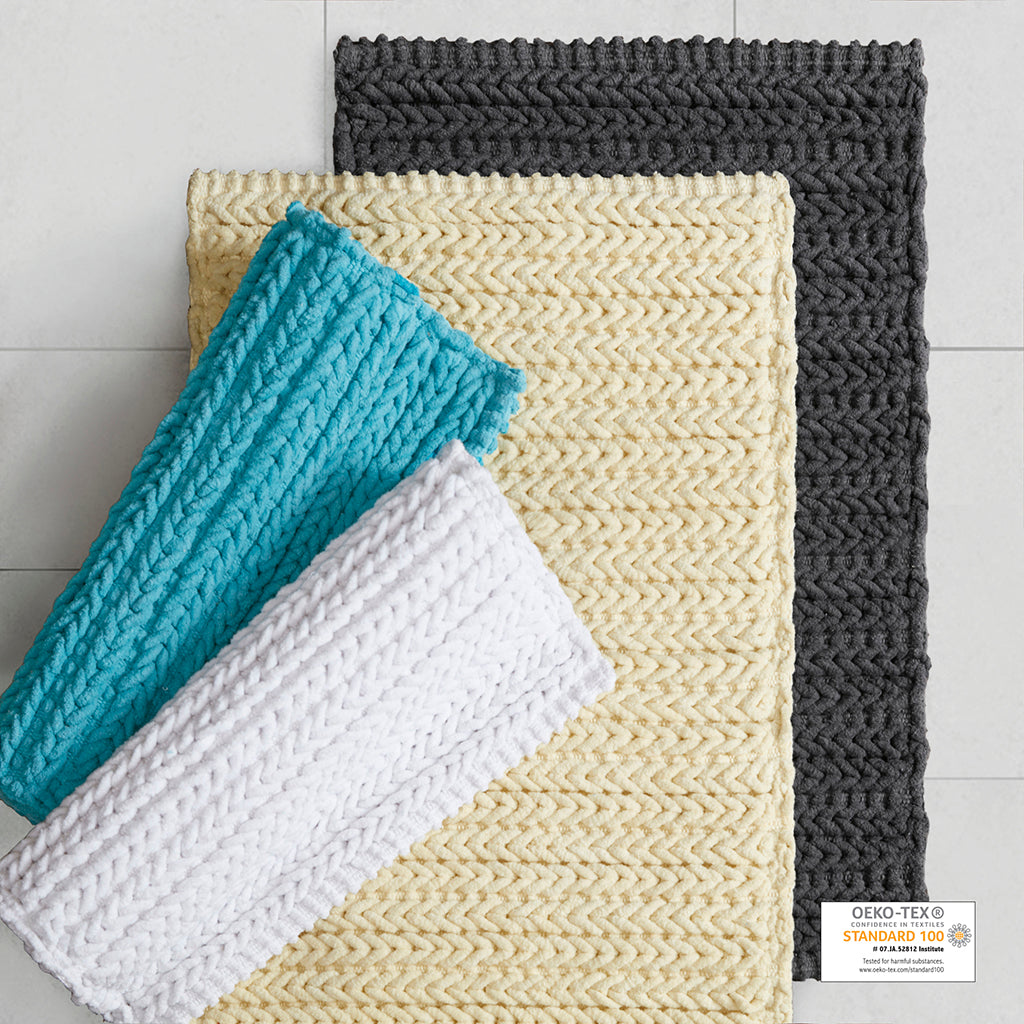 100% Cotton Chenille Chain Stitch Rug