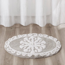 Load image into Gallery viewer, Medallion Cotton Tufted Bath Rug