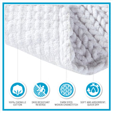 Load image into Gallery viewer, 100% Cotton Chenille Chain Stitch Rug