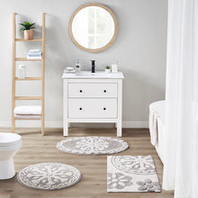 Load image into Gallery viewer, Medallion Cotton Tufted Bath Rug