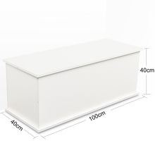 Load image into Gallery viewer, Storage Chest Trunk, Lift Top Wood Box for Entryway Bench Organizer Home Furniture, White