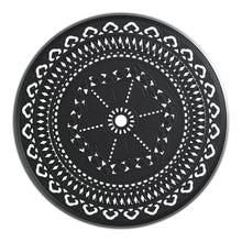 Load image into Gallery viewer, Ø39.37-inch Cast Aluminum Patio Dining Table With Black Frame and Umbrella Hole (same sku: W171084477)