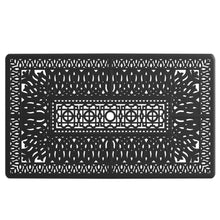 Load image into Gallery viewer, L58.27*W34.65-inch Cast Aluminum Patio Dining Table With Black Frame and Umbrella Hole (same sku: W171084481)