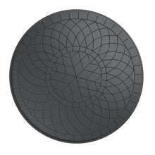 Load image into Gallery viewer, Ø47.24-inch Cast Aluminum Patio Dining Table With Black Frame and Carved Texture on the Tabletop (same sku: W171084479)
