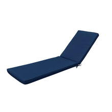 Load image into Gallery viewer, 2PCS Set Outdoor Lounge Chair Cushion Replacement Patio Funiture Seat Cushion Chaise Lounge Cushion-Navy Blue