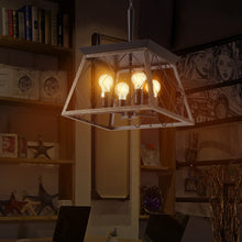 Load image into Gallery viewer, Farmhouse Chandelier 4-Light Vintage Antique Chandeliers Light Fixture For Kitchen Dining Room Living Room Golden Black(No Bulbs)NEW SKU:W1340P206637