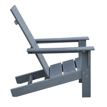 Load image into Gallery viewer, Outdoor Adirondack Chair for Relaxing, HDPE All-weather Fire Pit Chair, Patio Lawn Chair for Outside Deck Garden Backyardf Balcony, Grey