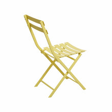 Load image into Gallery viewer, 3 Piece Patio Bistro Set of Foldable Round Table and Chairs, Yellow