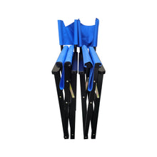 Load image into Gallery viewer, Folding Chair Wooden Director Chair Canvas Folding Chair Folding Chair 2pcs/set populus + Canvas (Color : Blue)