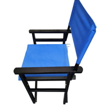 Load image into Gallery viewer, Folding Chair Wooden Director Chair Canvas Folding Chair Folding Chair 2pcs/set populus + Canvas (Color : Blue)