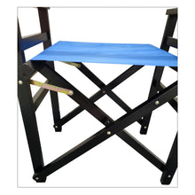 Load image into Gallery viewer, Folding Chair Wooden Director Chair Canvas Folding Chair Folding Chair 2pcs/set populus + Canvas (Color : Blue)