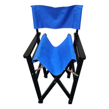 Load image into Gallery viewer, Folding Chair Wooden Director Chair Canvas Folding Chair Folding Chair 2pcs/set populus + Canvas (Color : Blue)