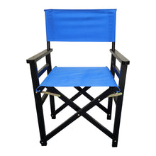 Load image into Gallery viewer, Folding Chair Wooden Director Chair Canvas Folding Chair Folding Chair 2pcs/set populus + Canvas (Color : Blue)
