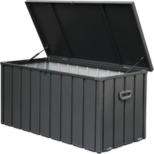 Load image into Gallery viewer, 200 Gallon Outdoor Storage Deck Box Waterproof, Large Patio Storage Bin for Outside Cushions, Throw Pillows, Garden Tools, Lockable (Dark Brown)