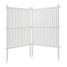 Load image into Gallery viewer, Privacy Screen Panels Kit  Air Conditioner Trash Can Enclosure  Vinyl  white color