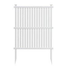 Load image into Gallery viewer, Privacy Screen Panels Kit  Air Conditioner Trash Can Enclosure  Vinyl  white color