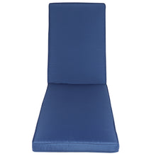 Load image into Gallery viewer, 2PCS Set Outdoor Lounge Chair Cushion Replacement Patio Funiture Seat Cushion Chaise Lounge Cushion-Navy Blue